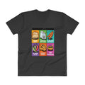 Black / S Bengali Lightweight Fashion V-Neck T-Shirt - Phuchka and Friends