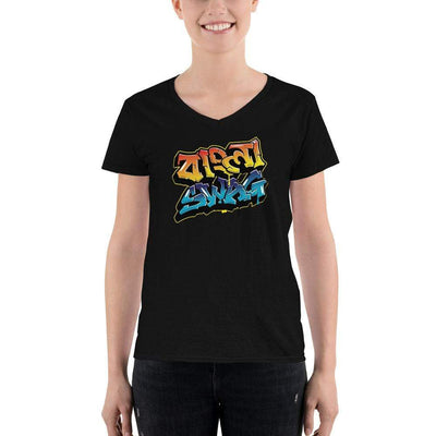 Black / S Bengali Lightweight V-Neck T-Shirt - Bangla Swag