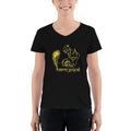 Black / S Bengali Lightweight V-Neck T-Shirt - Naru Gopal