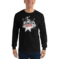 Black / S Bengali Ultra Cotton Long Sleeve T-Shirt -Bangla Rock