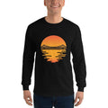 Black / S Bengali Ultra Cotton Long Sleeve T-Shirt - Howrah by the Dawn