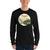 Black / S Bengali Unisex Fine Jersey Long Sleeve T-Shirt -My Kolkata Tram