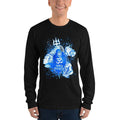 Black / S Bengali Unisex Fine Jersey Long Sleeve T-Shirt - Om Namah Shivay-03