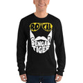 Black / S Bengali Unisex Fine Jersey Long Sleeve T-Shirt - Royal Bengal Tiger