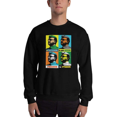 Black / S Bengali Unisex Heavy Blend Crewneck Sweatshirt -Netaji