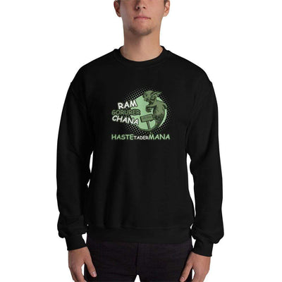 Black / S Bengali Unisex Heavy Blend Crewneck Sweatshirt - Ramgorurer Chhana Hashte Tader Mana