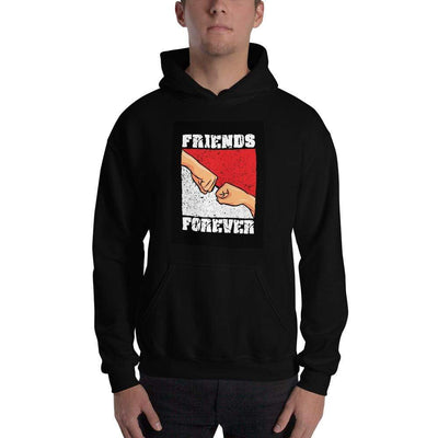 Black / S Bengali Unisex Heavy Blend Hooded Sweatshirt - Friends Forever