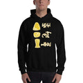 Black / S Bengali Unisex Heavy Blend Hooded Sweatshirt - Muro Peti Lyaja