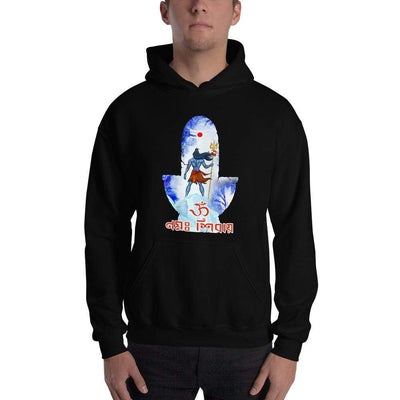 Black / S Bengali Unisex Heavy Blend Hooded Sweatshirt - Om Namah Shivay-02