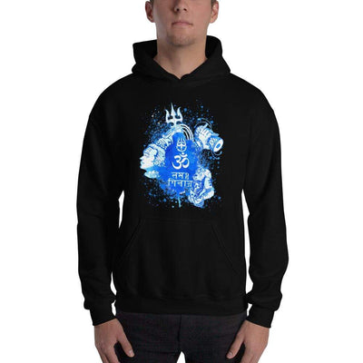 Black / S Bengali Unisex Heavy Blend Hooded Sweatshirt - Om Namah Shivay-03