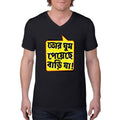 Black / S Bengali Unisex Short Sleeve V-Neck Jersey Tee - Bari Ja