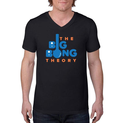 Black / S Bengali Unisex Short Sleeve V-Neck Jersey Tee - The Big Bong Theory