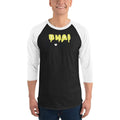 Black/White / XS Bengali Unisex Fine Jersey Raglan Tee - Bhai Zone