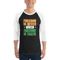 Black/White / XS Freedomi Unisex Fine Jersey Raglan Tee - Freedom