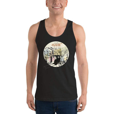 Black / XS Bengali Fine Jersey Tank Top Unisex - Amar Kolkata-Rickshow