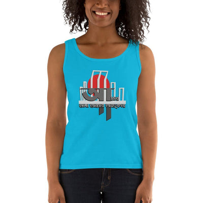 Caribbean Blue / S Bengali Ultra Cotton Tank Top - Amar Bhasha Amar Ohonkar