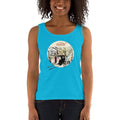 Caribbean Blue / S Bengali Ultra Cotton Tank Top - Amar Kolkata-Rickshow