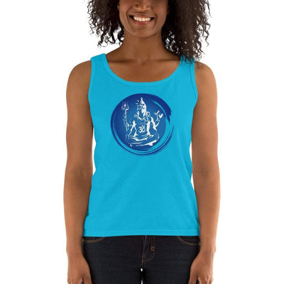 Caribbean Blue / S Bengali Ultra Cotton Tank Top - Om