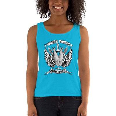 Caribbean Blue / S Bengali Ultra Cotton Tank Top - Winner Winner Ilish Dinner