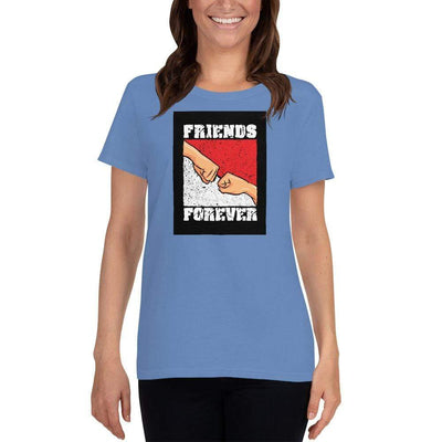 Carolina Blue / S Bengali Heavy Cotton Short Sleeve T-Shirt -Friends Forever