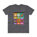 Charcoal / S Bengali Lightweight Fashion V-Neck T-Shirt - Phuchka and Friends