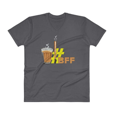 Charcoal / S Bengali Unisex Short Sleeve V-Neck Jersey Tee - BFF