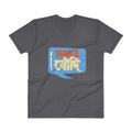 Charcoal / S Bengali Unisex Short Sleeve V-Neck Jersey Tee - Jhinku Baudi