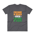 Charcoal / S Freedomi Lightweight Fashion V-Neck T-Shirt - Freedom