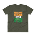 City Green / S Freedomi Lightweight Fashion V-Neck T-Shirt - Freedom