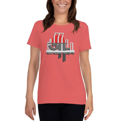 Coral Silk / S Bengali Heavy Cotton Short Sleeve T-Shirt - Amar Bhasha Amar Ohonkar