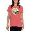 Coral Silk / S Bengali Heavy Cotton Short Sleeve T-Shirt - Amar Kolkata Tram
