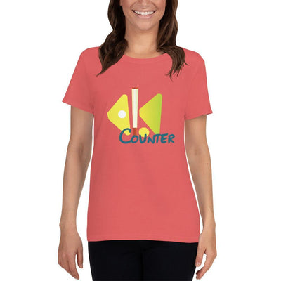 Coral Silk / S Bengali Heavy Cotton Short Sleeve T-Shirt -Bar Counter