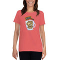 Coral Silk / S Bengali Heavy Cotton Short Sleeve T-Shirt -Coffee House Er Sei Adda