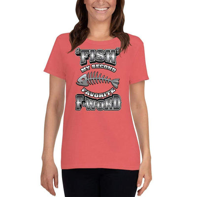Coral Silk / S Bengali Heavy Cotton Short Sleeve T-Shirt -F for Fish