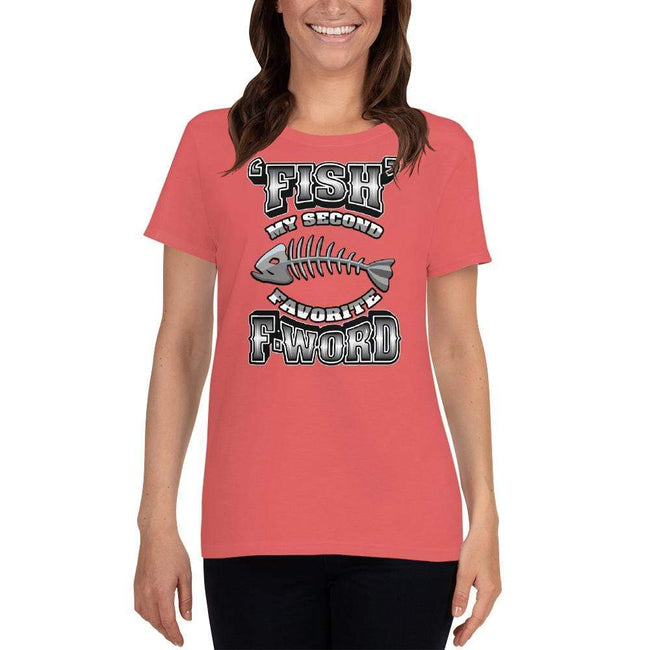 Coral Silk / S Bengali Heavy Cotton Short Sleeve T-Shirt -F for Fish