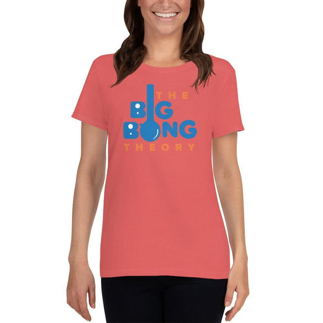 Coral Silk / S Bengali Heavy Cotton Short Sleeve T-Shirt -The Big Bong Theory
