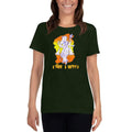 Forest Green / S Bengali Heavy Cotton Short Sleeve T-Shirt -Vidya Roopeno,