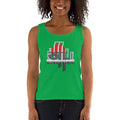 Green Apple / S Bengali Ultra Cotton Tank Top - Amar Bhasha Amar Ohonkar