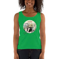 Green Apple / S Bengali Ultra Cotton Tank Top - Amar Kolkata-Rickshow