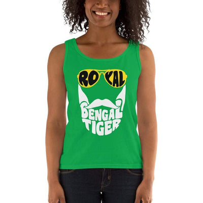 Green Apple / S Bengali Ultra Cotton Tank Top - Royal Bengal Tiger