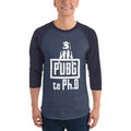 Heather Denim/Navy / XS Bengali Unisex Fine Jersey Raglan Tee - PUBG Te PHD