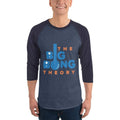 Heather Denim/Navy / XS Bengali Unisex Fine Jersey Raglan Tee   - The Big Bong Theory