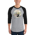 Heather Grey/Black / L Bengali Unisex Fine Jersey Raglan Tee -Amar Kolkata-Rickshow