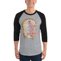 Heather Grey/Black / L Bengali Unisex Fine Jersey Raglan Tee -Eso He Baishakh