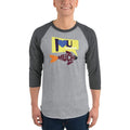 Heather Grey/Heather Charcoal / S Bengali Unisex Fine Jersey Raglan Tee   - I love you so much