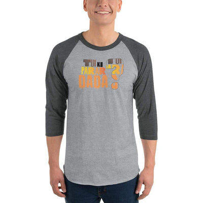 Heather Grey/Heather Charcoal / XS Bengali Unisex Fine Jersey Raglan Tee   - Tui Ki Parar Dada?