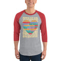 Heather Grey/Heather Red / XS Bengali Unisex Fine Jersey Raglan Tee - Bangla Love