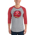 Heather Grey/Heather Red / XS Bengali Unisex Fine Jersey Raglan Tee   - Shubho Bjioya