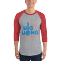 Heather Grey/Heather Red / XS Bengali Unisex Fine Jersey Raglan Tee   - The Big Bong Theory