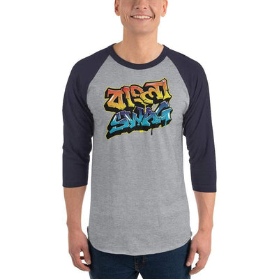 Heather Grey/Navy / XS Bengali Unisex Fine Jersey Raglan Tee - Bangla Swag